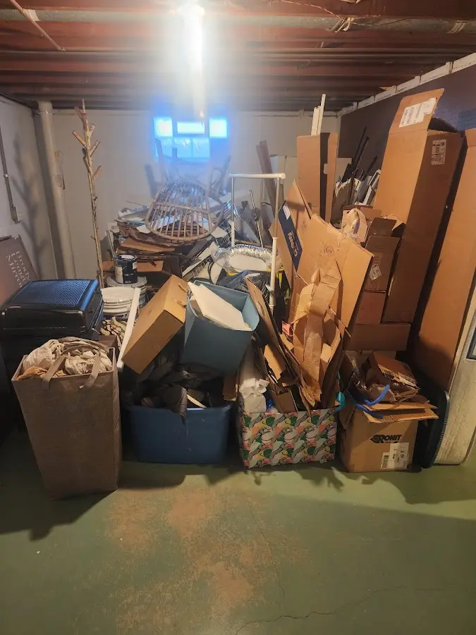 Roll-off dumpster container at job site for Yard Waste Dumpster Rental in Carbondale